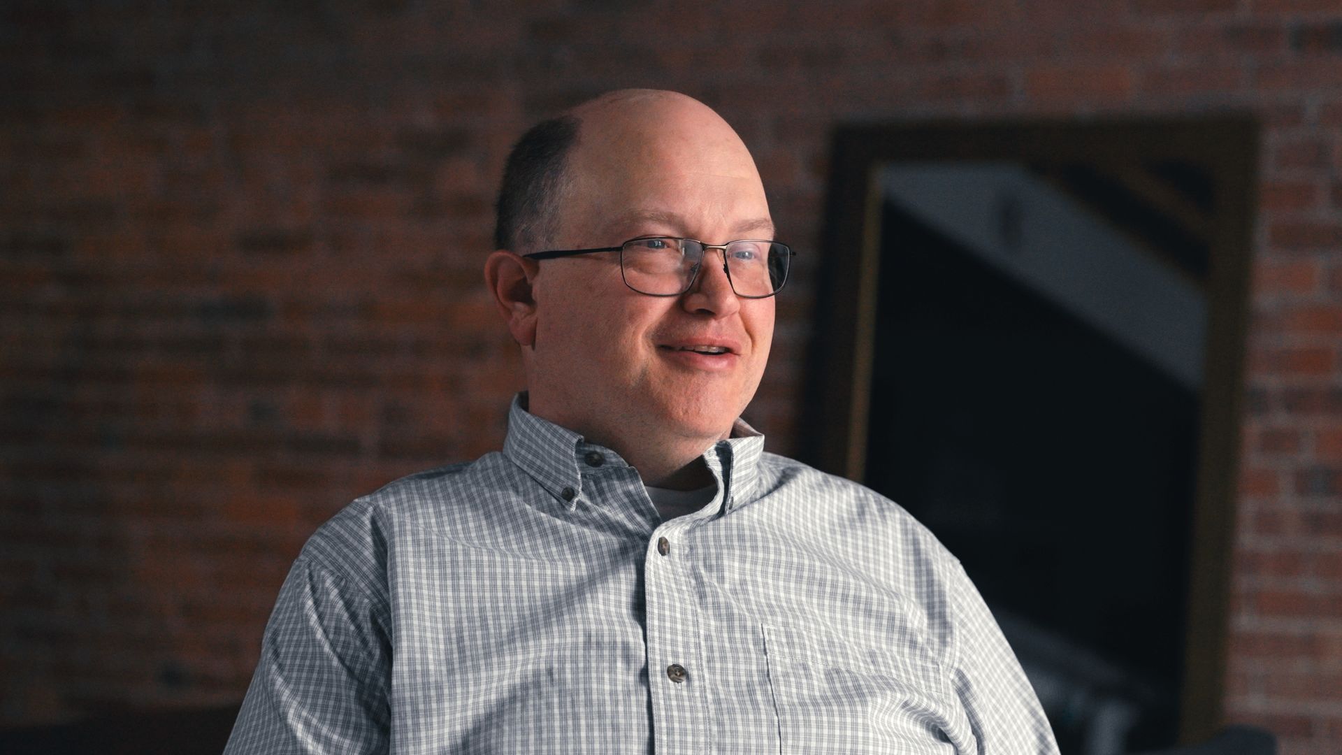 Ed being interviewed about his experience with Correia & Collins.